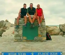 Trail group photo with John